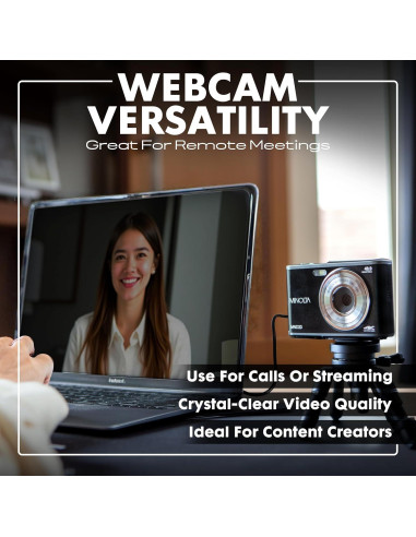 Cámara Digital Minolta MND23-BK 48MP 4K LCD 2.8" Negro