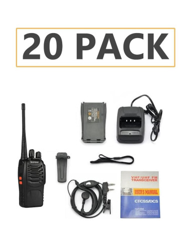 Walkie Talkie BAOFENG BF-888S Paquete de 20 Unidades 4.83 km