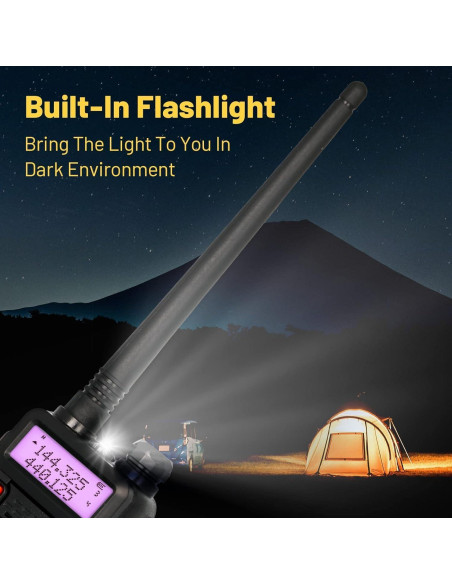 Baofeng 5RX Radio Ham Multibanda VHF UHF 4 Baterías 1800mAh