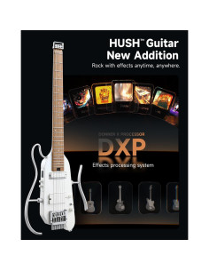 Guitarra eléctrica portátil Donner HUSH X PRO - 7 tonos, 2.49 kg 2