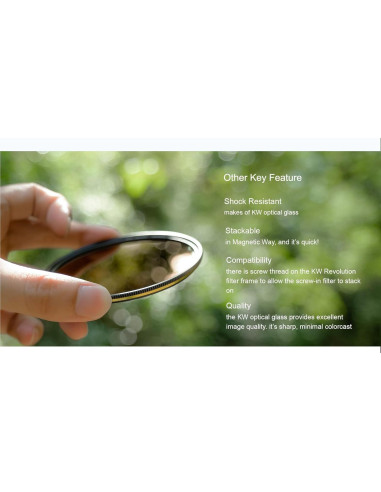 Kit de Filtros Magnéticos Kase Wolverine 82mm CPL ND8 ND64