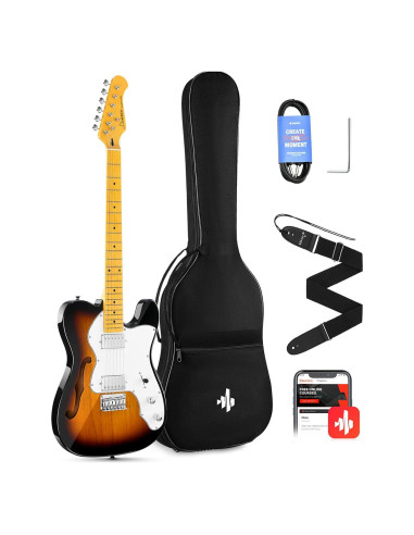 Guitarra Eléctrica Donner DJC-1000S Thinline 39" Sunburst