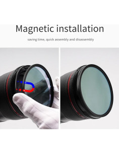 Filtro Anti-Laser Magnético Kase 82mm para Cámara - Vidrio Templado 2