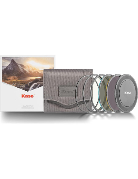 Kit de Filtros Magnéticos Kase Wolverine 77mm CPL ND8 ND64