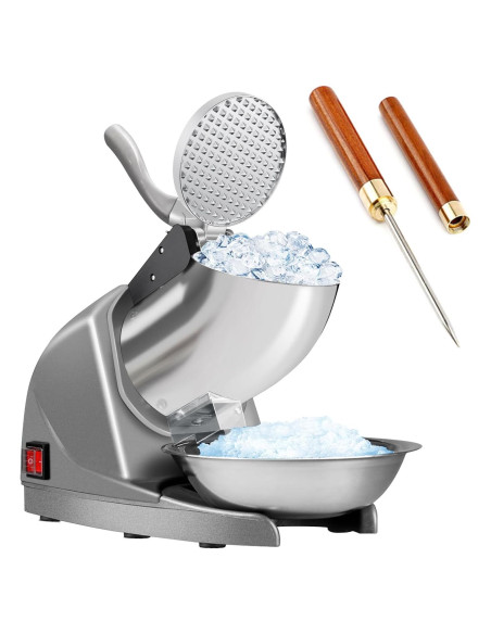 Trituradora de Hielo Horgelu 380W 130kg/h Acero Inoxidable