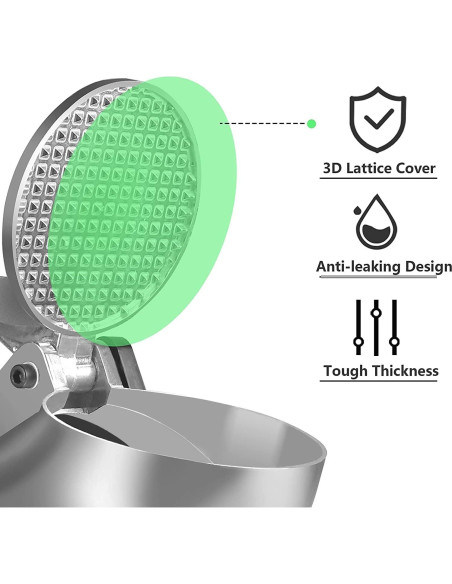 Trituradora de Hielo Horgelu 380W 130kg/h Acero Inoxidable
