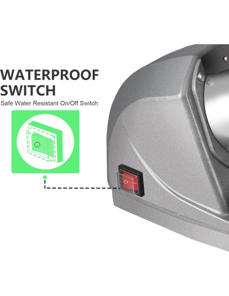 Trituradora de Hielo Horgelu 380W 130kg/h Acero Inoxidable