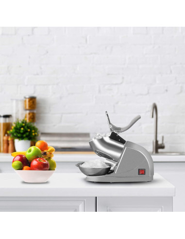 Trituradora de Hielo Horgelu 380W 130kg/h Acero Inoxidable