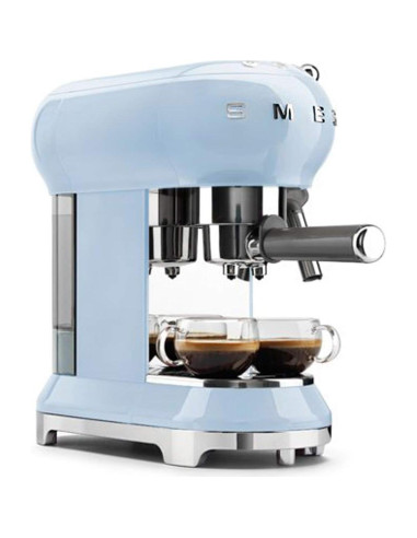 Máquina de Espresso Smeg ECF01PBUS Azul Pastel 220V