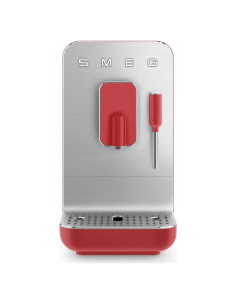 Máquina de Café Automática Smeg BCC02 Roja con Espumador