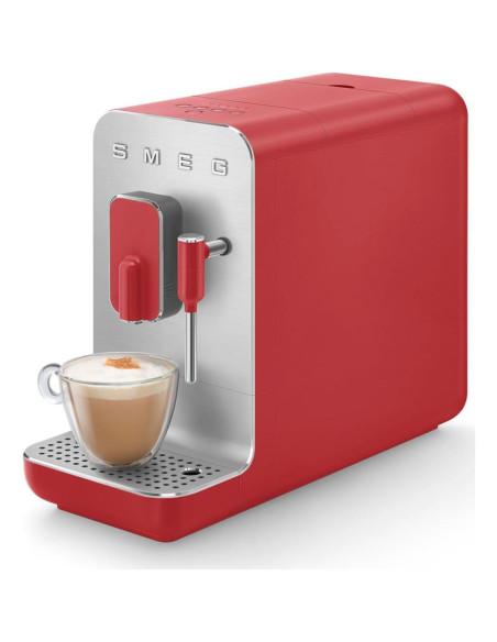 Máquina de Café Automática Smeg BCC02 Roja con Espumador