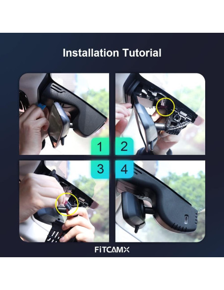 Cámara Dash Dual 4K+1080P Fitcamx para BMW 3/4 M3/M4 2020-2024