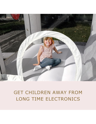 Casa de Rebote Inflable NIUER TECH con Tobogán y Piscina