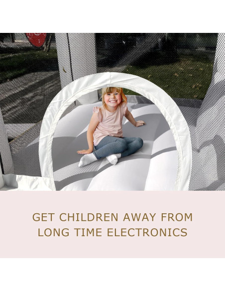 Casa de Rebote Inflable NIUER TECH con Tobogán y Piscina