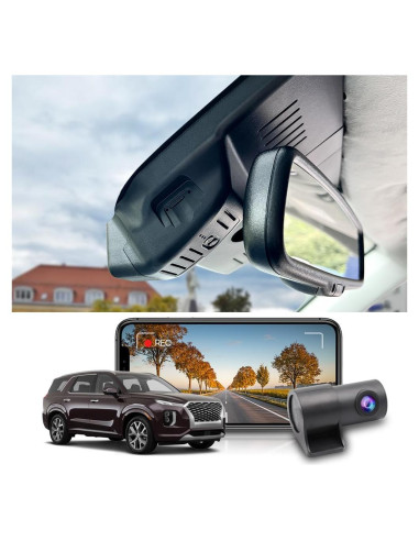 Cámara de Salpicadero Fitcamx 4K Frontal + 1080P Trasera para Hyundai Palisade 2020-2022