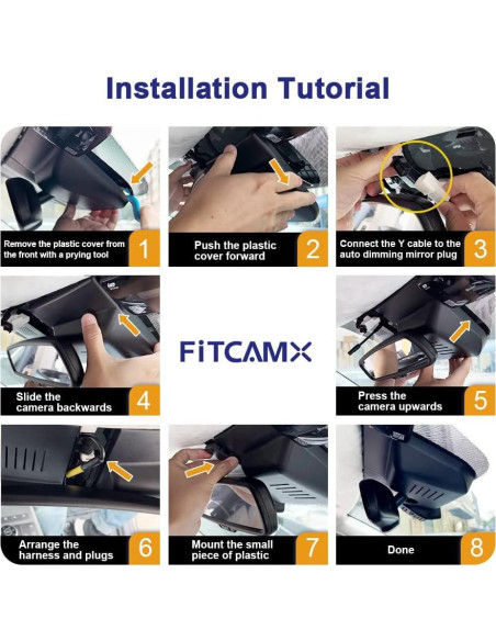 Cámara de Salpicadero Fitcamx 4K Frontal + 1080P Trasera para Hyundai Palisade 2020-2022