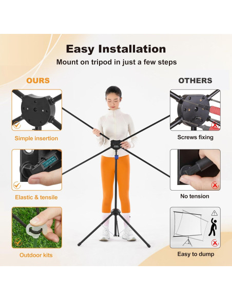 Pantalla de Proyector Exterior 100" Truesee 16:9 Alta Ganancia