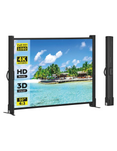 Pantalla de Proyector Portátil Excelimage 50" Retráctil HD