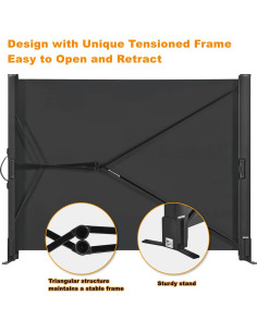 Pantalla de Proyector Portátil Excelimage 50" Retráctil HD 2