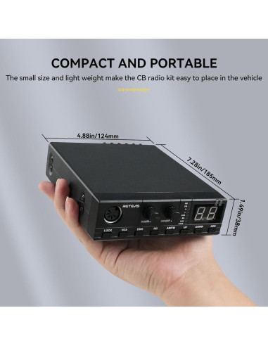 Radio CB Retevis MB2 Profesional 40 Canales AM/FM 12V