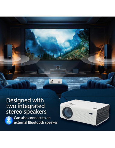 Proyector RCA RPJ199COMBO Bluetooth con Pantalla 100"
