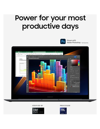 Laptop Samsung Galaxy Book4 Pro 14" 3K AMOLED, Intel Core Ultra 7, 16GB RAM, 512GB SSD