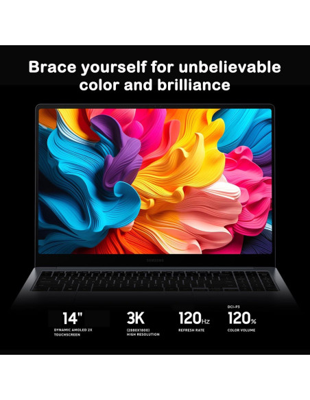 Laptop Samsung Galaxy Book4 Pro 14" 3K AMOLED, Intel Core Ultra 7, 16GB RAM, 512GB SSD
