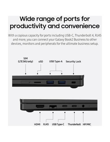 Laptop Samsung Galaxy Book2 Business 14" i5-1250P 16GB 256GB