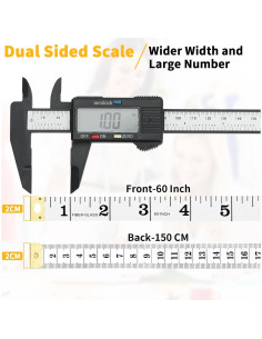 6 Paquetes Cinta Métrica Corporal Dombbfye 150 CM Multicolor 2