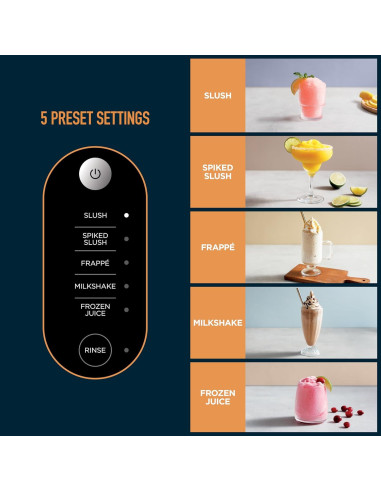 Máquina de Bebidas Congeladas Ninja SLUSHi 88 oz, 5 Programas