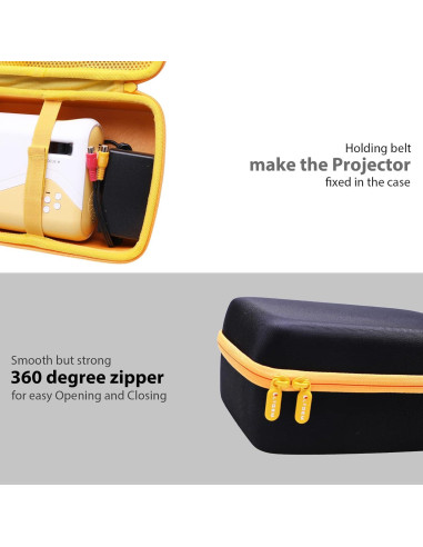 Funda Dura LTGEM para Proyector Mini AuKing 2023 - 25.1x18.0x11.4 cm