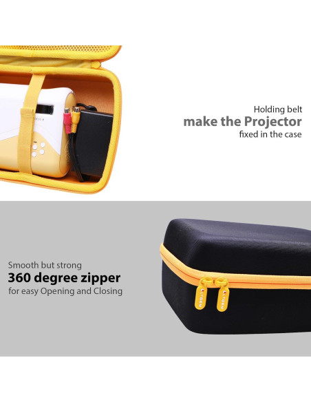 Funda Dura LTGEM para Proyector Mini AuKing 2023 - 25.1x18.0x11.4 cm