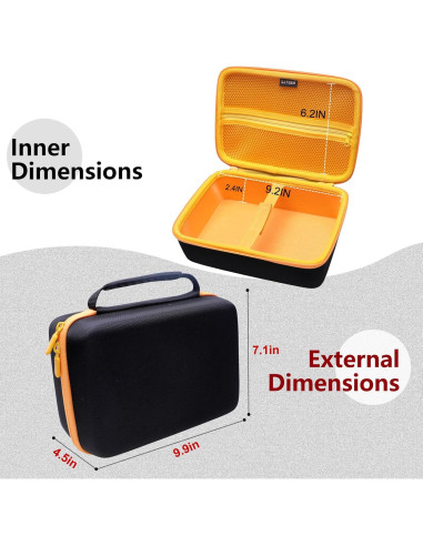 Funda Dura LTGEM para Proyector Mini AuKing 2023 - 25.1x18.0x11.4 cm