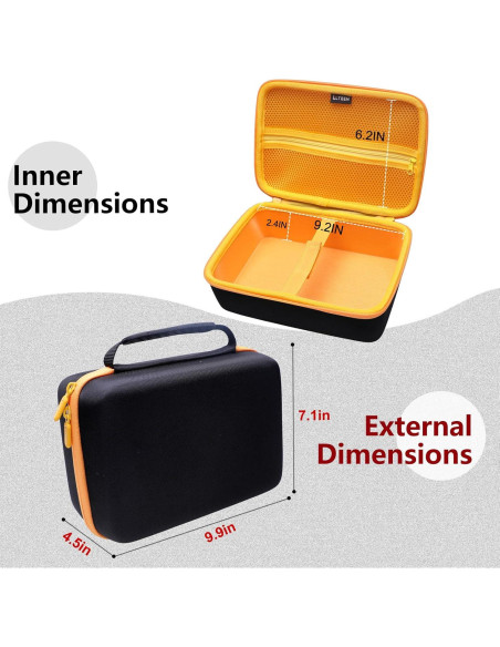 Funda Dura LTGEM para Proyector Mini AuKing 2023 - 25.1x18.0x11.4 cm