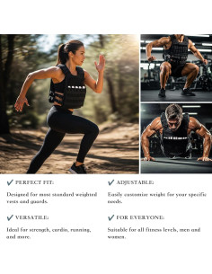 Placas de Peso de Acero Mavee 8-Pack 0.2 kg para Chalecos 2