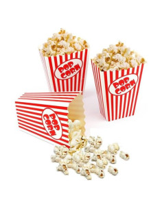 Cajas de Palomitas Mini Zahaat 25 Unidades 14 cm Reutilizables