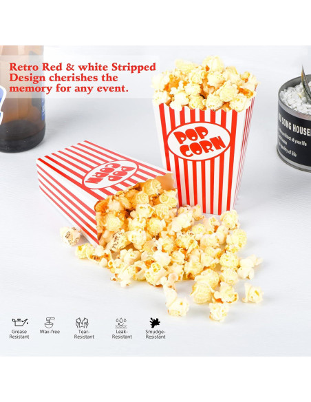 Cajas de Palomitas Mini Zahaat 25 Unidades 14 cm Reutilizables