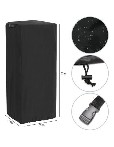 Cubierta Impermeable para Carrito de Palomitas MDEOOSKY 63.5x45.7x132.1cm