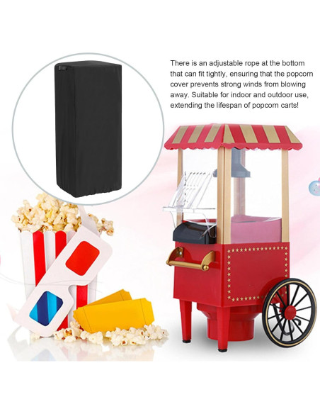 Cubierta Impermeable para Carrito de Palomitas MDEOOSKY 63.5x45.7x132.1cm