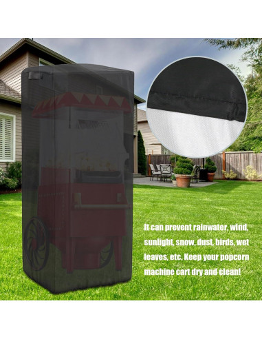 Cubierta Impermeable para Carrito de Palomitas MDEOOSKY 63.5x45.7x132.1cm