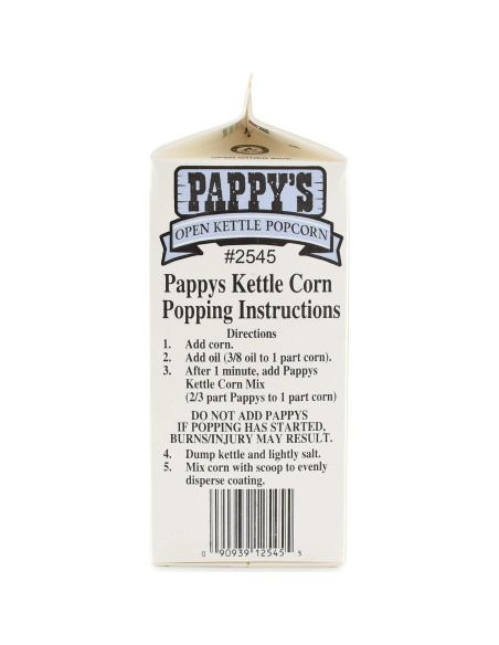 Mezcla para Palomitas de Maíz Pappy's Kettle Corn 1.47 Kg