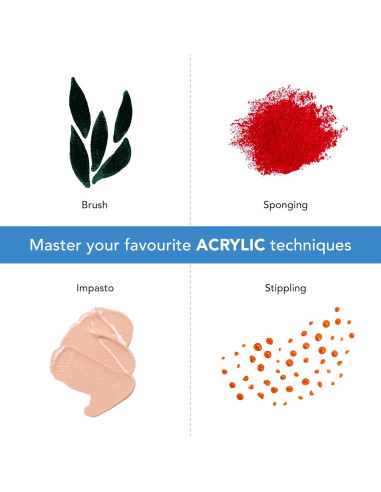 Juego de Pintura Acrílica Castle Art Supplies 48 x 22 ml