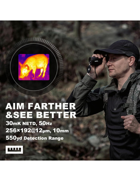 Monocular Térmico i4SEE E10-256, 10mm, 256x192, 6h Batería