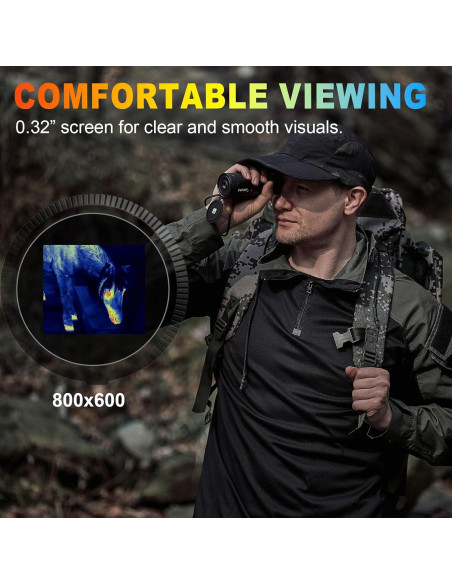 Monocular Térmico i4SEE E10-256, 10mm, 256x192, 6h Batería