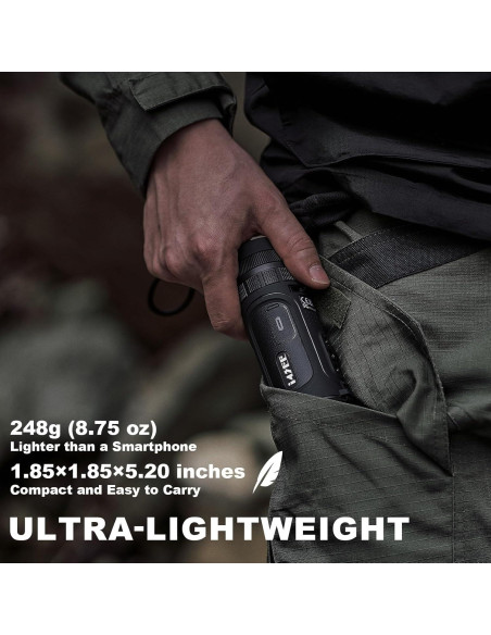 Monocular Térmico i4SEE E10-256, 10mm, 256x192, 6h Batería