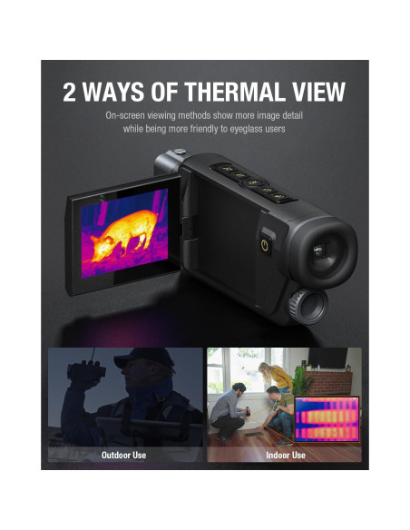 Monocular Térmico Teslong TTS300 256x192 11mm 3.5" LCD