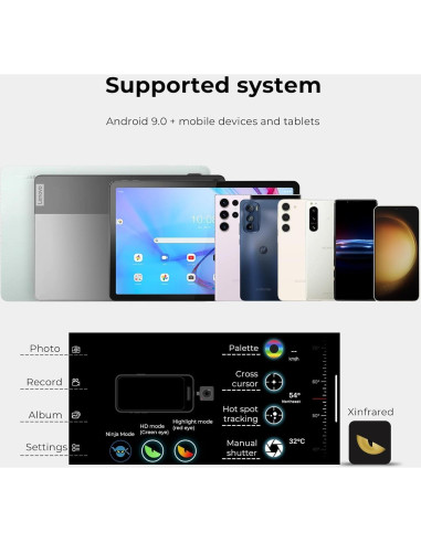 Monocular Térmico InfiRay T2 Pro para Android 256x192 1300m