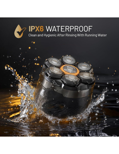 Afeitadora Eléctrica 7D NIWUIO para Cabeza Calva - Afeitado Húmedo/Seco