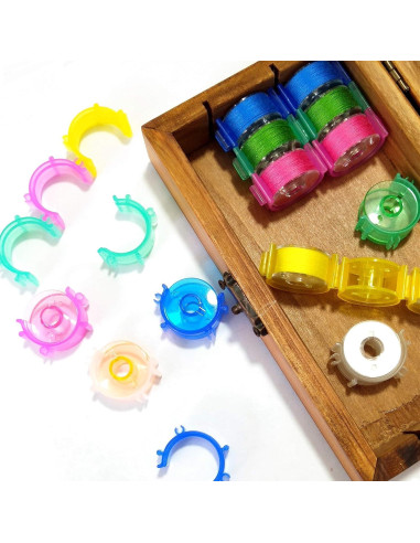 Clips Pequeños para Bobinas de Coser YEQIN 50 Pcs Coloridos