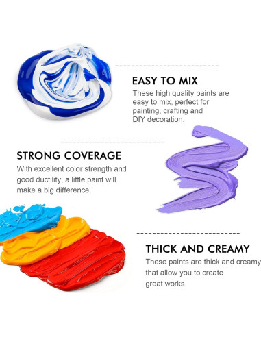 Set de Pintura Acrílica Shuttle Art 66 Colores 82 Piezas